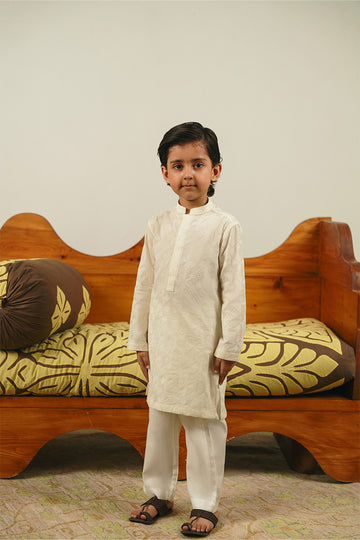 Ivory White Chikankari Kurta Set
